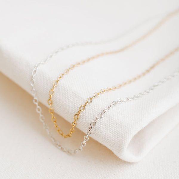 Fine Textured Necklace Chains - Bulk Order