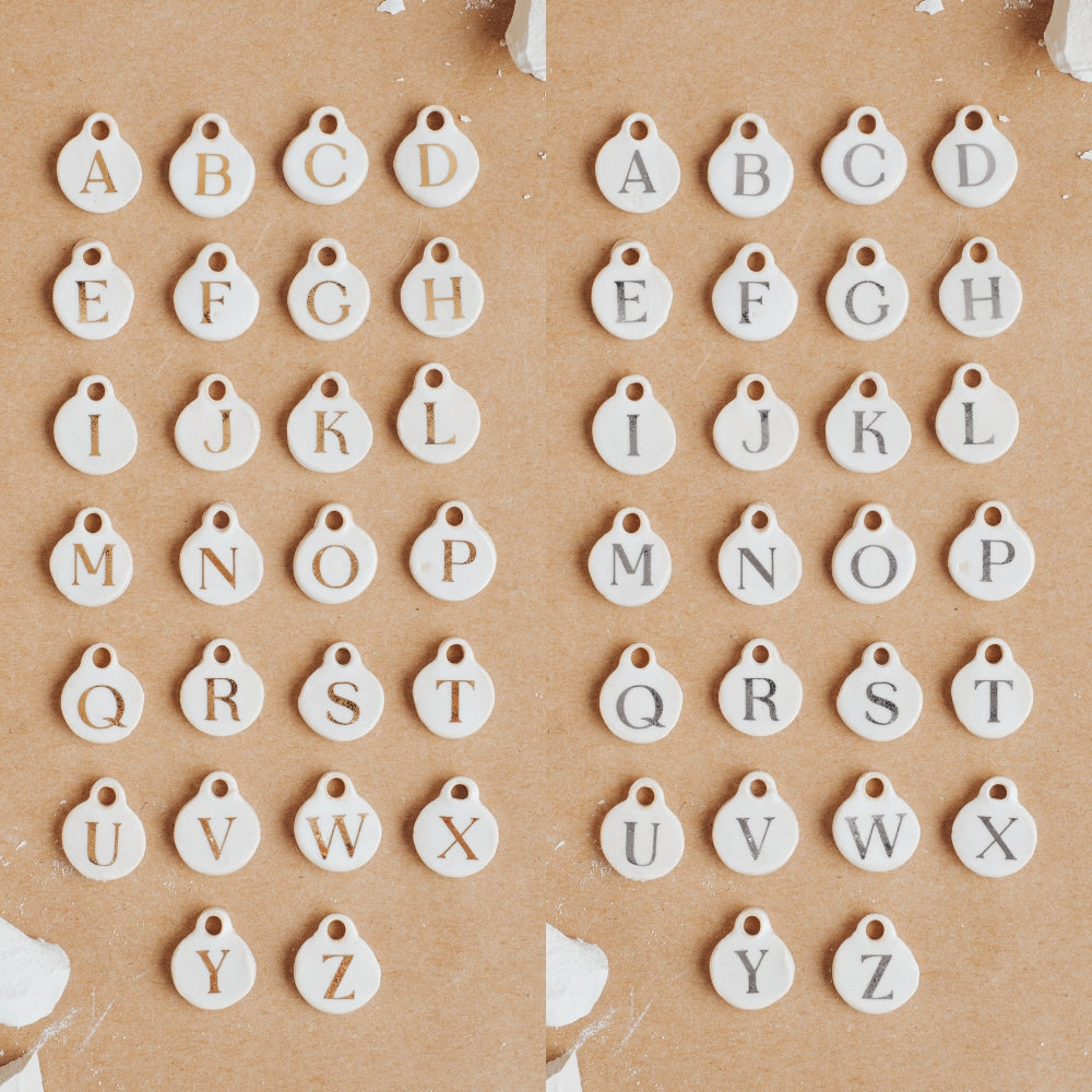 Ceramic Initial Charm
