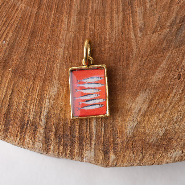 Fresh Catch Fish Sardine Pendant Charm