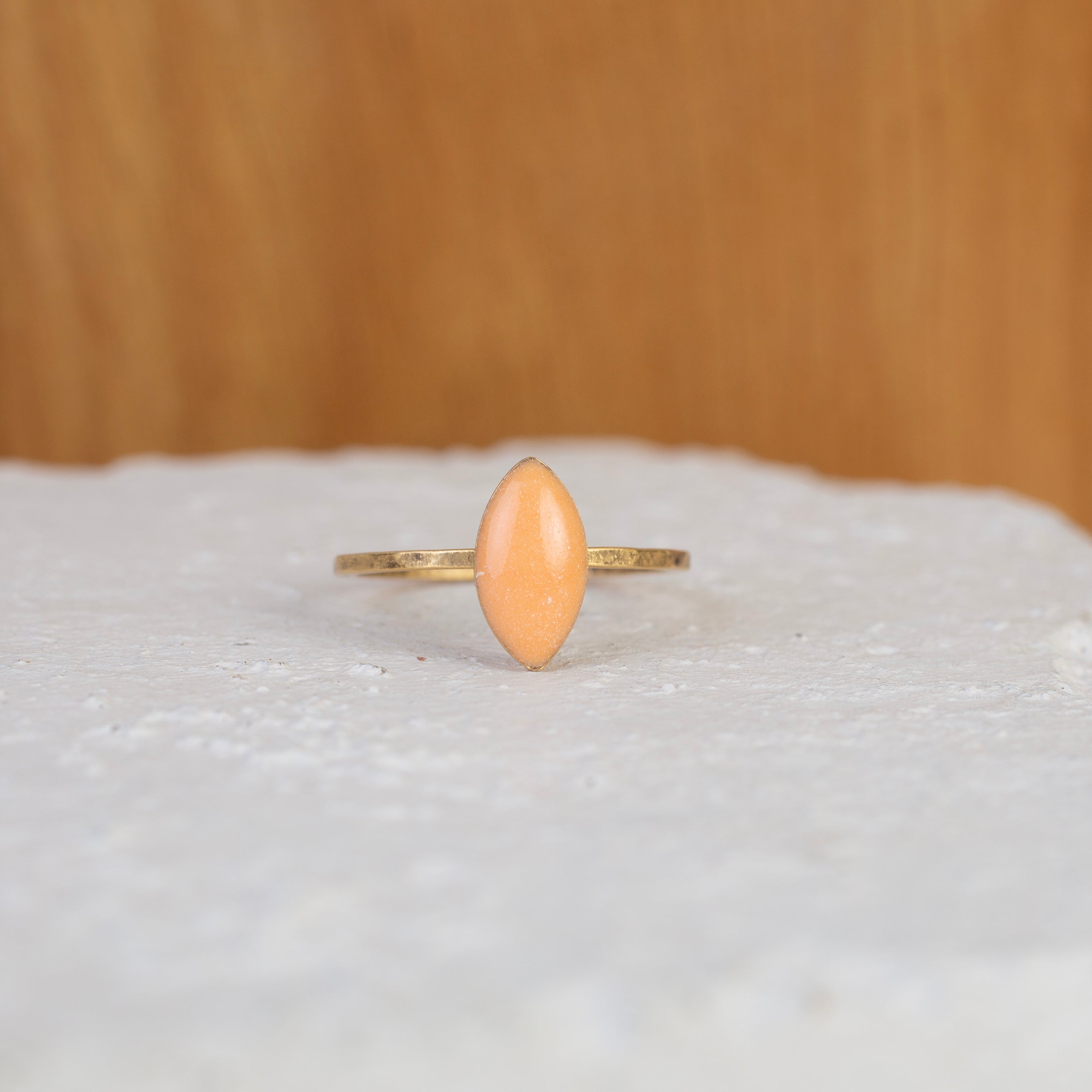 Summer Peach Stacking Ring