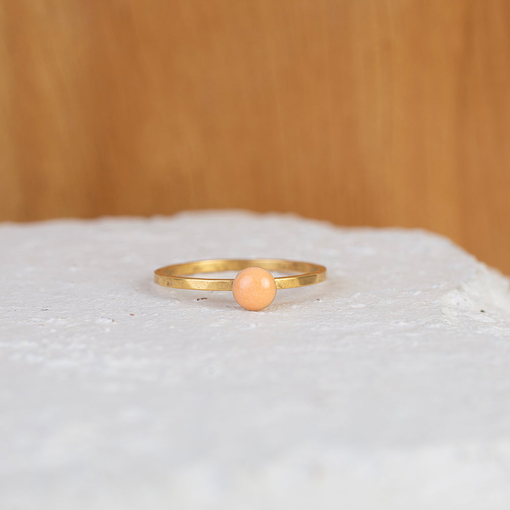 Summer Peach Stacking Ring