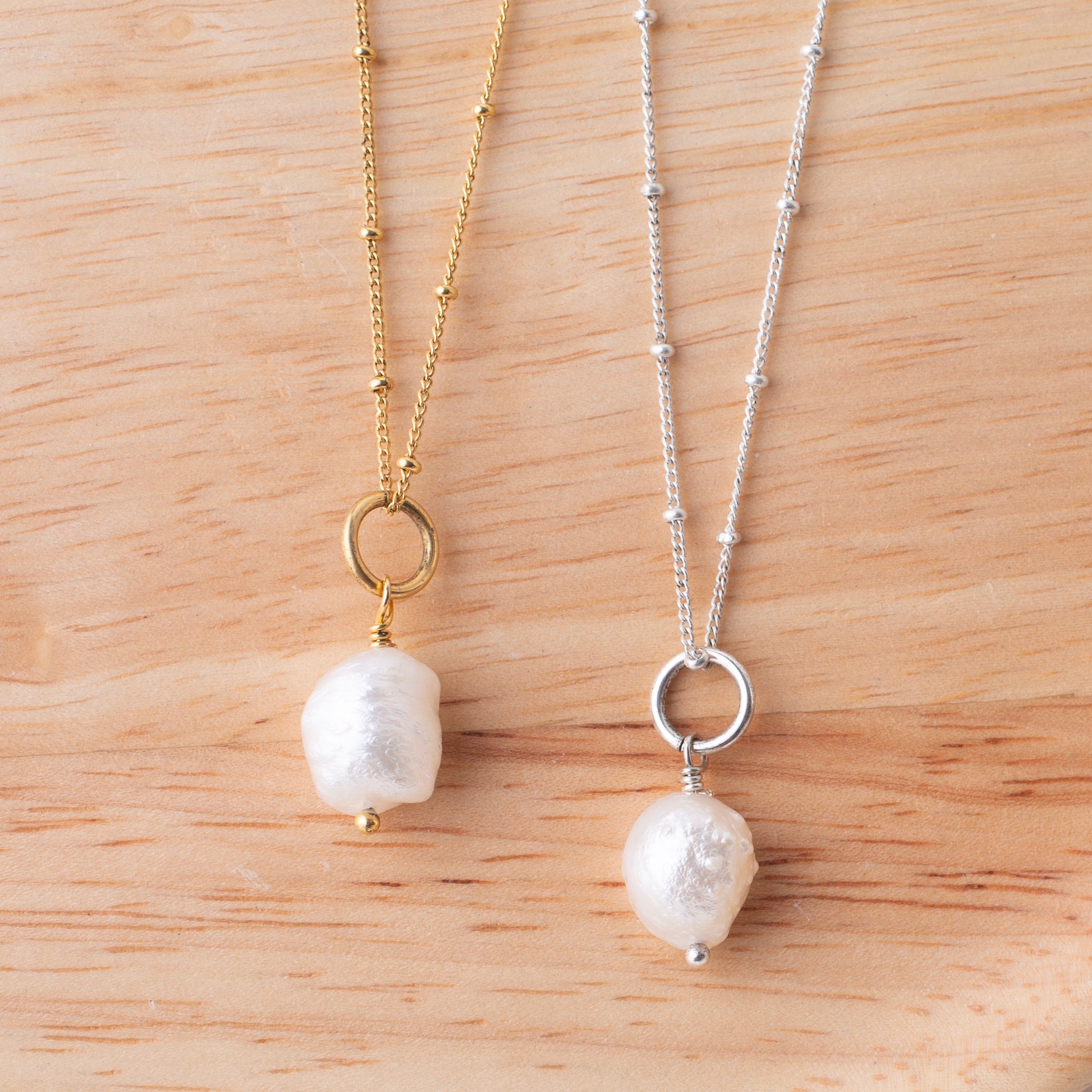 Baroque Freshwater Pearl Charm