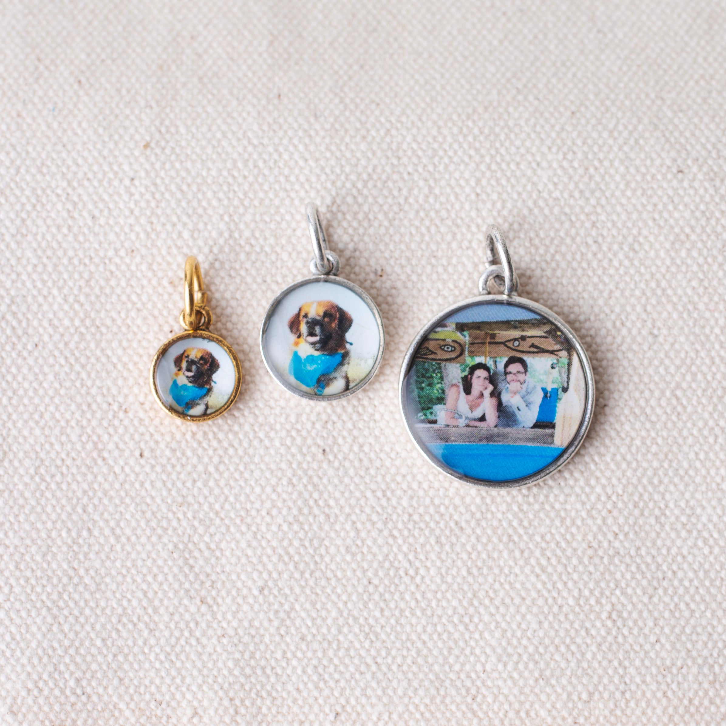 Custom Circle Photo Charms